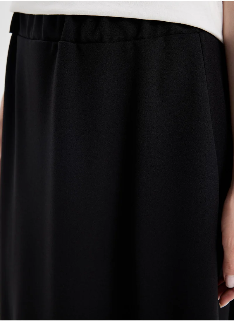 DeFacto A-Line Scuba Fabric Basic Maxi Skirt