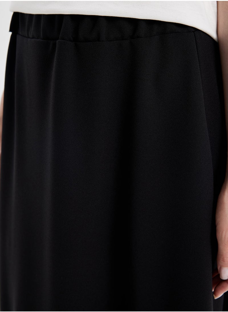 DeFacto A-Line Scuba Fabric Basic Maxi Skirt  - Image 4