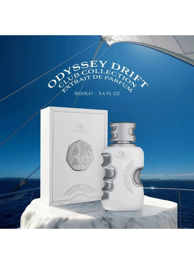 Parisbelle Paris Belle Odyssey Drift Eau De Parfum 100ML Unisex Woody Amber Musk Long Lasting Perfume - Image 3