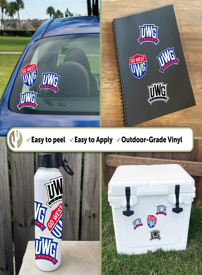 Desert Cactus University of West Georgia Sticker West Georgia Wolves Vinyl Decal Laptop Water Bottle Car Scrapbook Sheet (Type 2) - Image 2