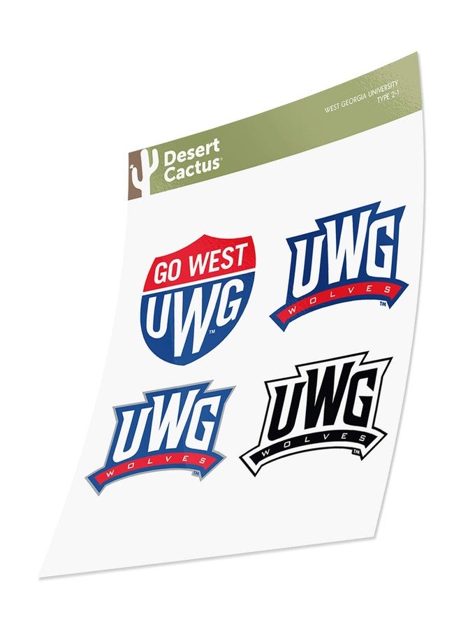 Desert Cactus University of West Georgia Sticker West Georgia Wolves Vinyl Decal Laptop Water Bottle Car Scrapbook Sheet (Type 2) - Image 3