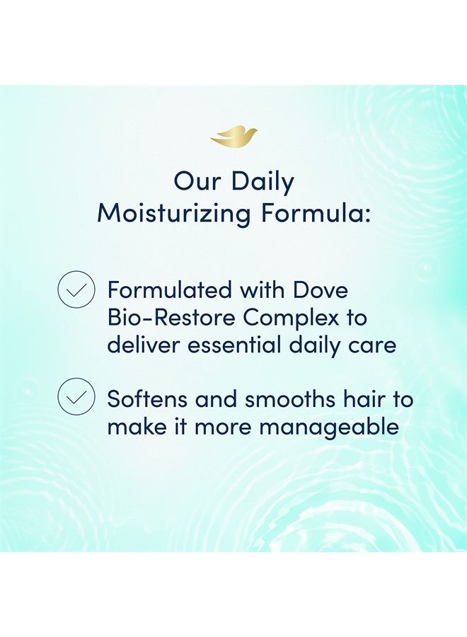 Dove Ultra Care Shampoo Daily Moisture for Dry Hair Shampoo with Bio-Restore Complex 20.4 oz - Image 2