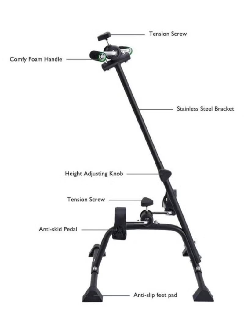 GMORO Pedal Exerciser Bike Hand Arm Leg and Knee Peddler Adjustable Fitness Equipment for Seniors, Elderly Home Pedal Exercise Bike for Total Body - Image 5