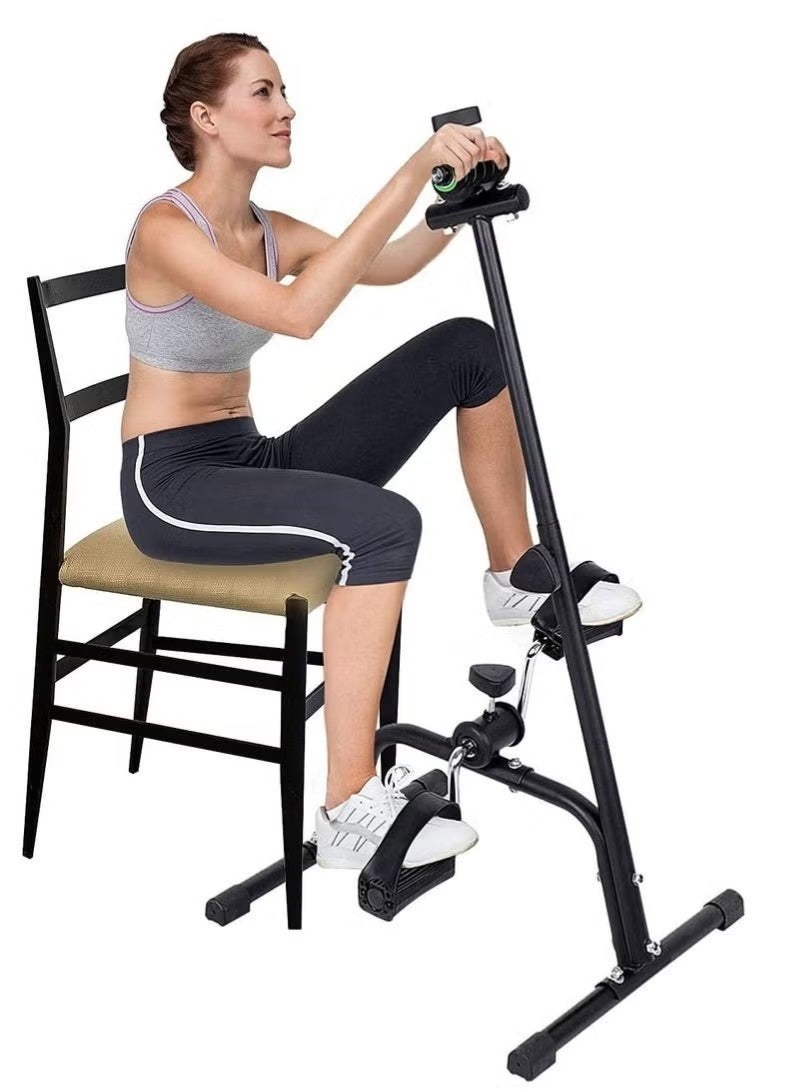 GMORO Pedal Exerciser Bike Hand Arm Leg and Knee Peddler Adjustable Fitness Equipment for Seniors, Elderly Home Pedal Exercise Bike for Total Body - Image 4