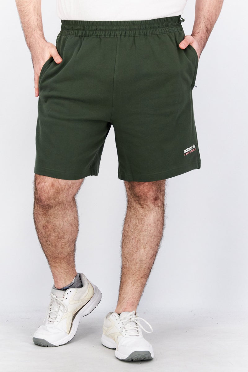 adidas Originals Men Sportswear Fit Brand Logo Basic Shorts, Sage Green  - Image 1