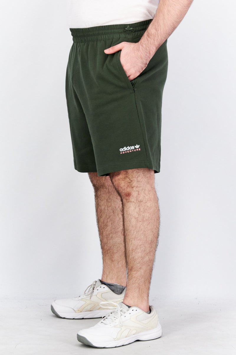 adidas Originals Men Sportswear Fit Brand Logo Basic Shorts, Sage Green  - Image 4