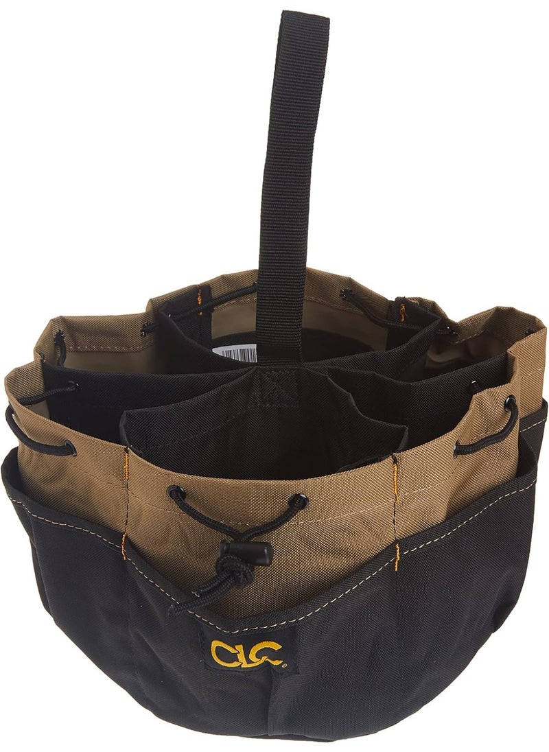 Custom Leathercraft CLC Custom LeatherCraft 1148 Drawstring Bucket Bag, 18 Pocket , Black  - Image 1