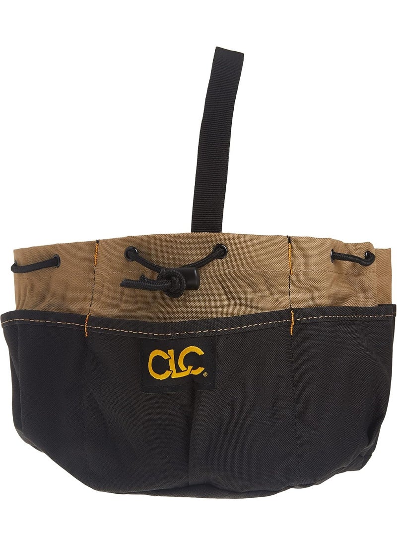 Custom Leathercraft CLC Custom LeatherCraft 1148 Drawstring Bucket Bag, 18 Pocket , Black  - Image 2