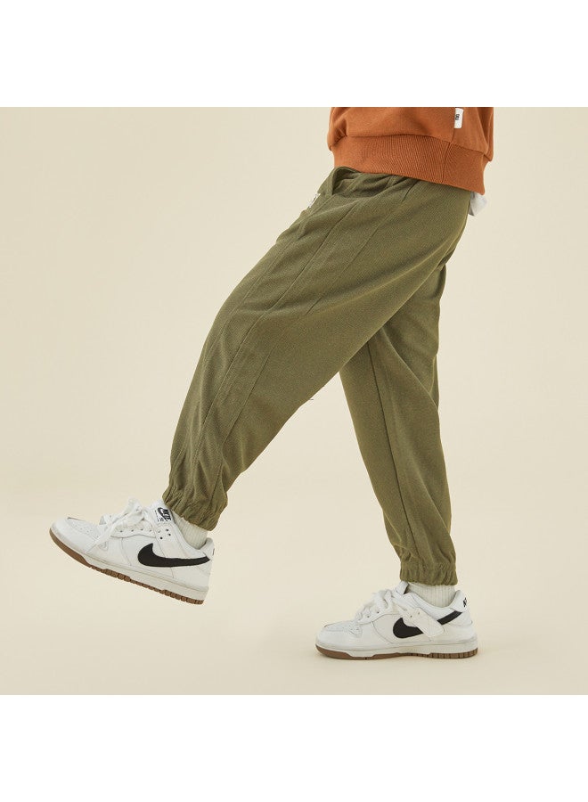 Pilling, Easy Care】boys' Pants Spring/autumn Kids' Breathable Moisture-wicking Joggers - Image 5