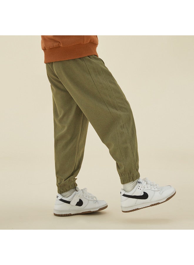 Pilling, Easy Care】boys' Pants Spring/autumn Kids' Breathable Moisture-wicking Joggers - Image 2
