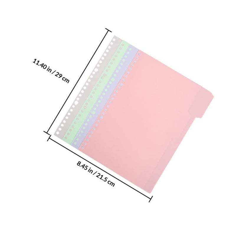 Colorful Pp Binder Index Dividers A4 20pcs With Sturdy Tabs For School Office Planner - Image 3