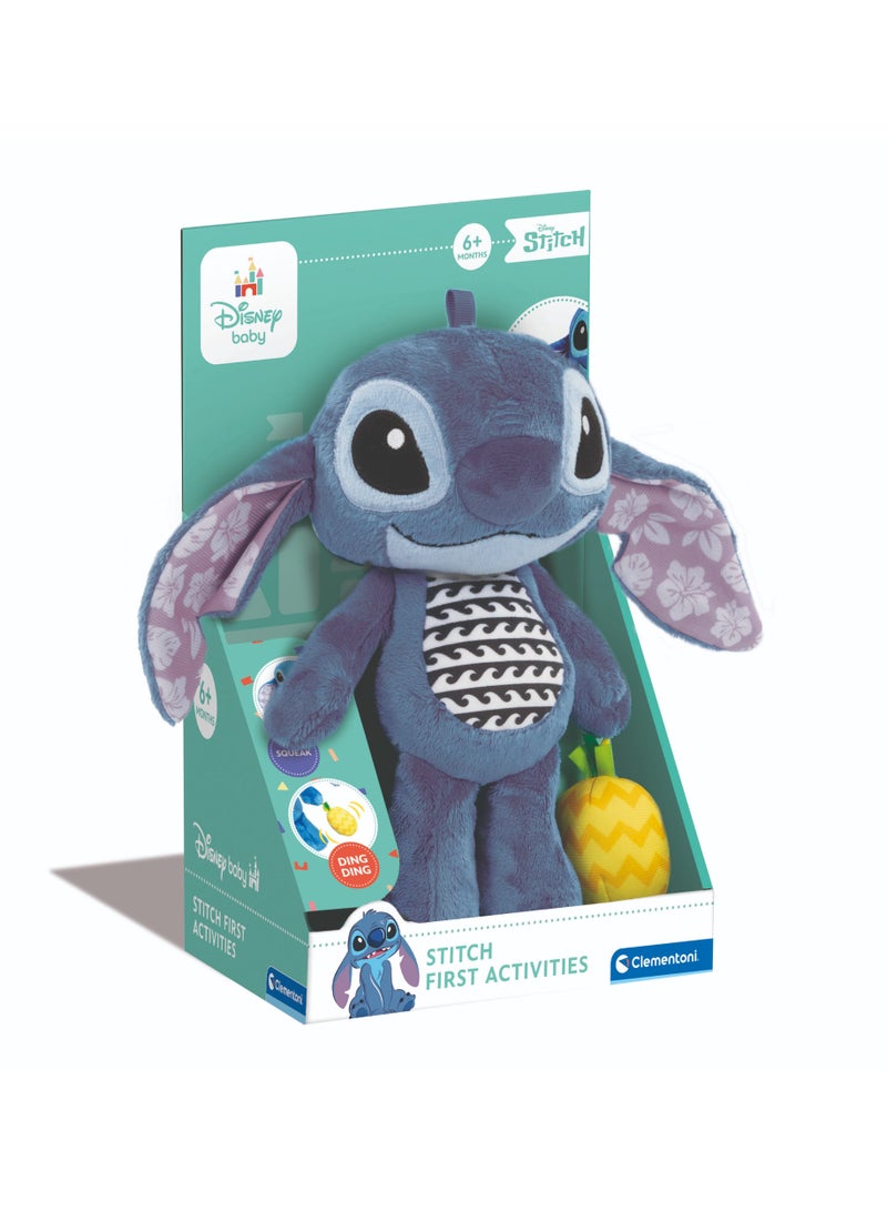 Clementoni Disney Baby Stitch First Activity Plush Toy | Soft Toy | Stroller & Crib Toy | Stimulate a Child’s Auditory and Visual Senses | Early Development Toy | Perfect Gift for Baby and Toddler - Image 4