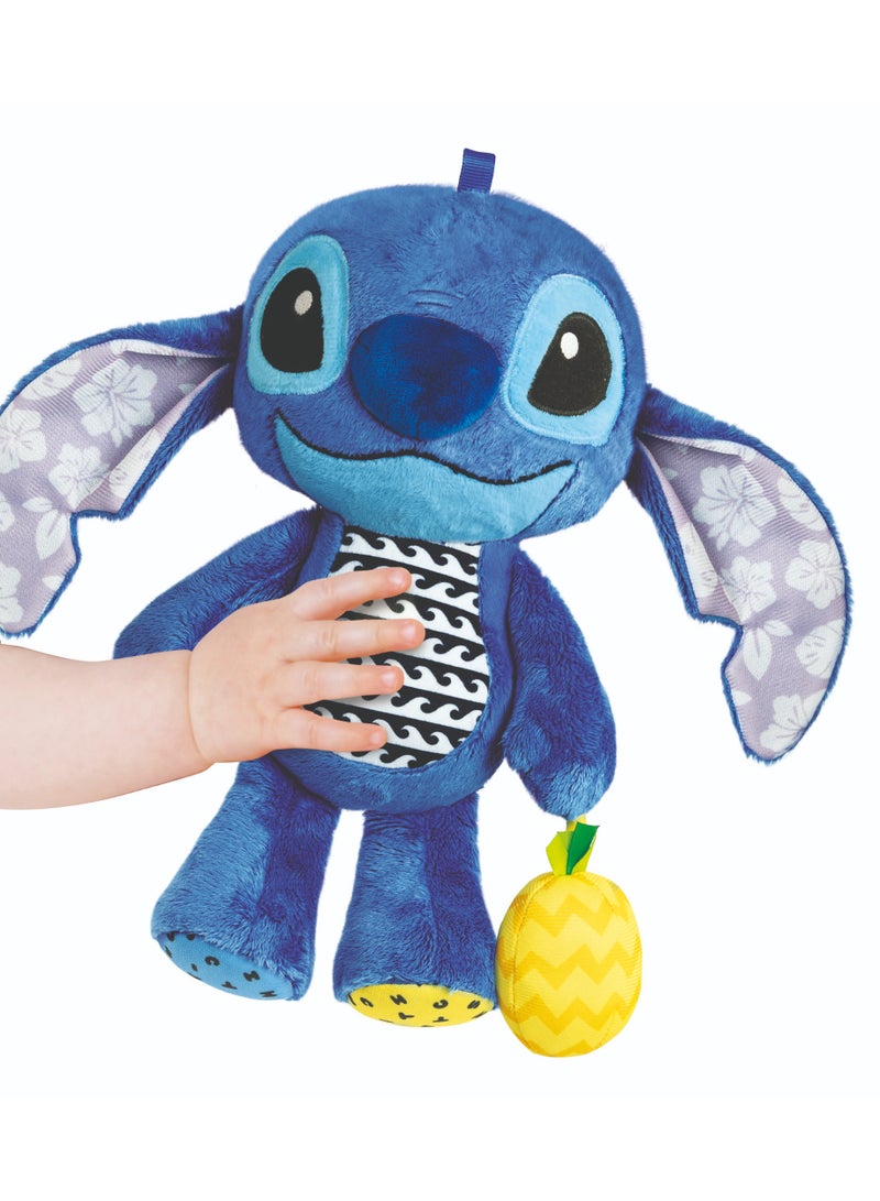 Clementoni Disney Baby Stitch First Activity Plush Toy | Soft Toy | Stroller & Crib Toy | Stimulate a Child’s Auditory and Visual Senses | Early Development Toy | Perfect Gift for Baby and Toddler - Image 3