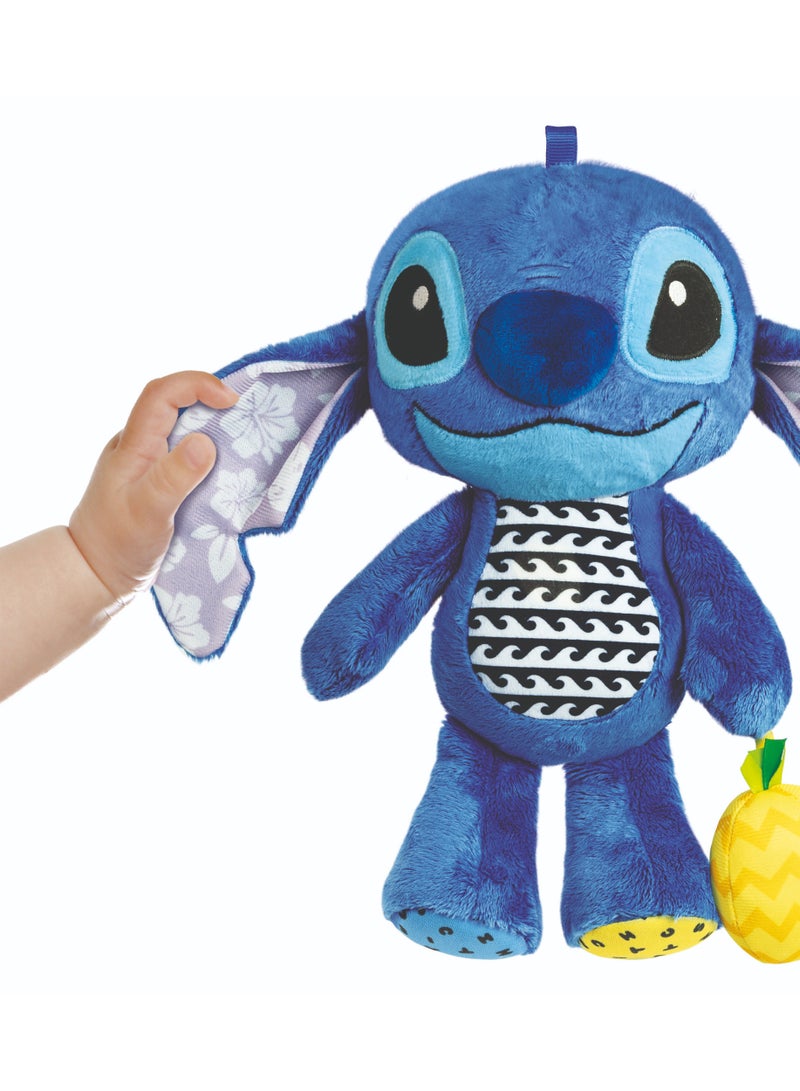 Clementoni Disney Baby Stitch First Activity Plush Toy | Soft Toy | Stroller & Crib Toy | Stimulate a Child’s Auditory and Visual Senses | Early Development Toy | Perfect Gift for Baby and Toddler - Image 2