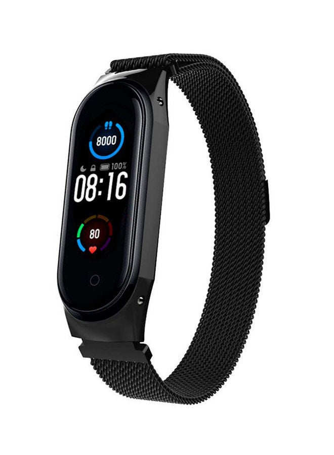 NIBEMINENT Replacement Strap For Xiaomi Mi Band 5 Black  - Image 1