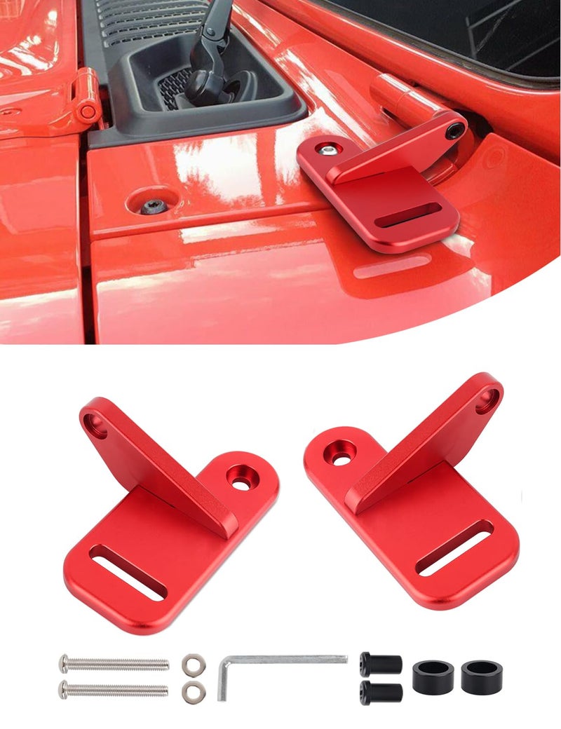 JL Cowl Light Mount A Pillar Pod Light Holder Brackets Cube Light Mounting Brackets Compatible with Jeep JL JLU Wrangler Gladiator JT 2018 2019 2020 2021 2022 2023 2024Red