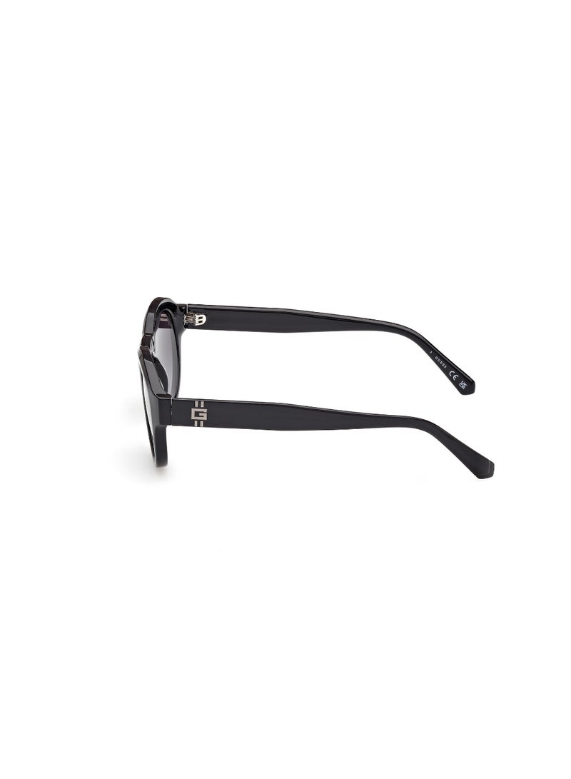 GUESS FULL RIM MALE ROUND BLACK INJECTED SUNGLASSES - Image 2