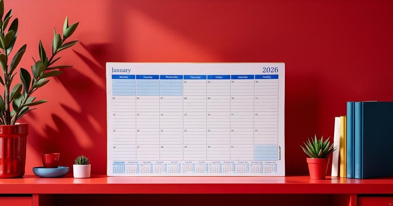 Sukeshcraft Monthly Desk Pad Calendar Refill January 2026 – December 2026 Size (11 x17.50 Inch) - Image 4