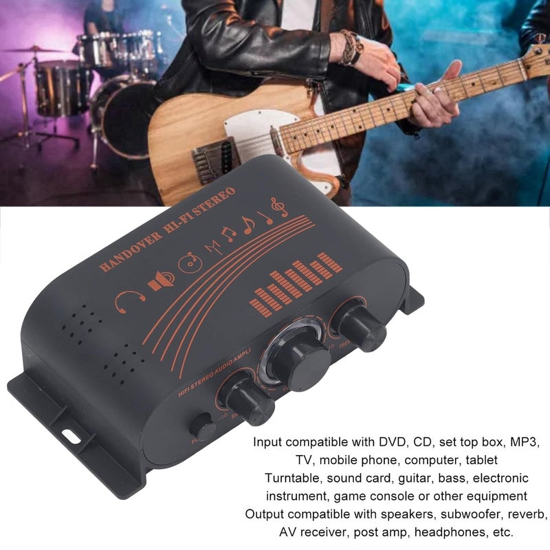 Aluminum Mini Power Amplifier 20Wx2 HiFi Stereo 100W AUX Bluetooth 5.0 For Home Audio - Image 5