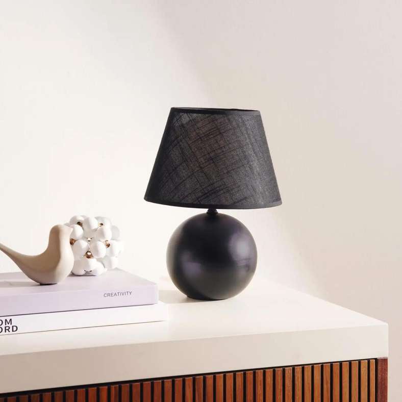 Pan Home Black Ceramic Table Lamp for Home - Image 1