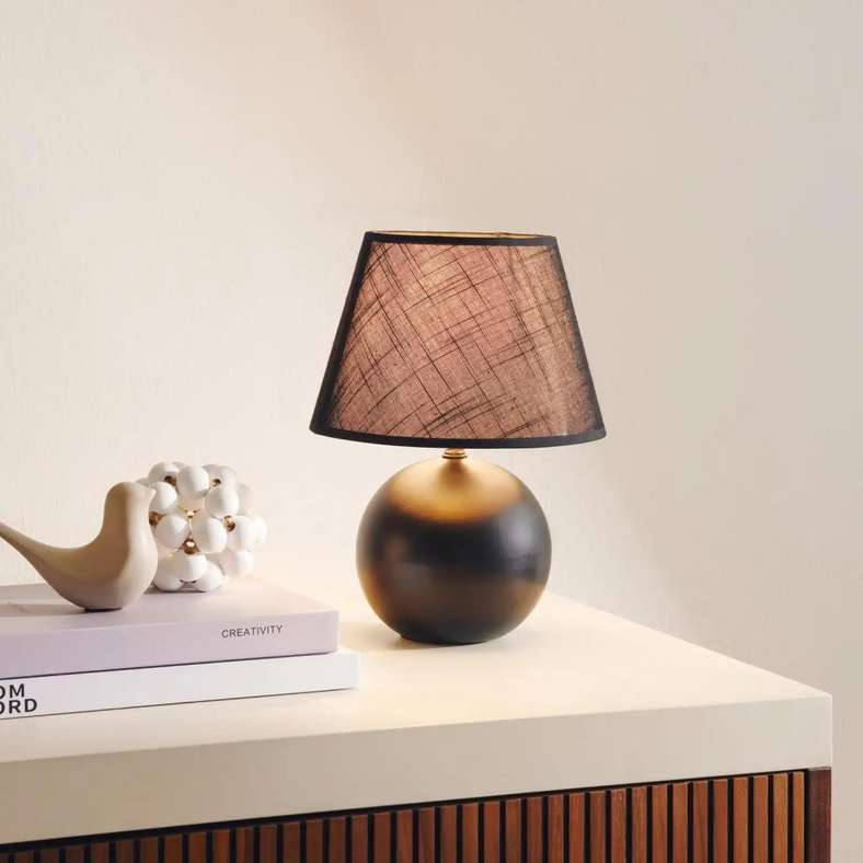 Pan Home Black Ceramic Table Lamp for Home - Image 2