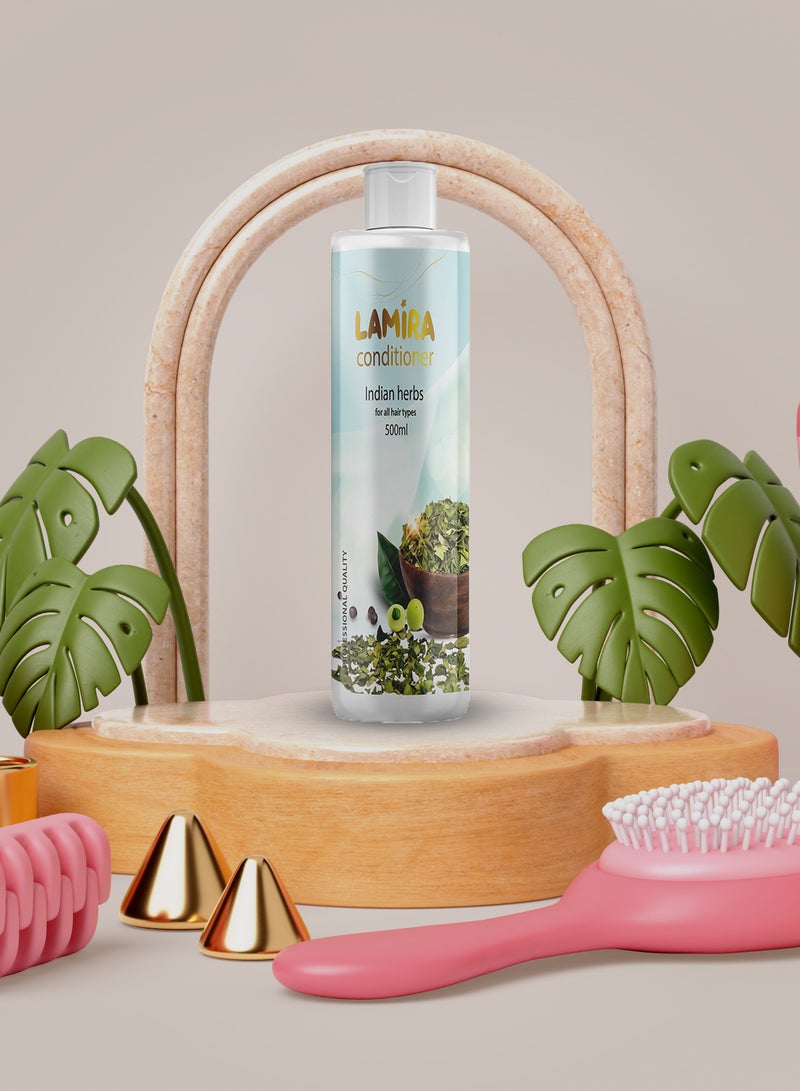 LAMIRA Lamira Conditioner with Indian Herbs 500ml – Sulfate & Paraben Free  - Image 4