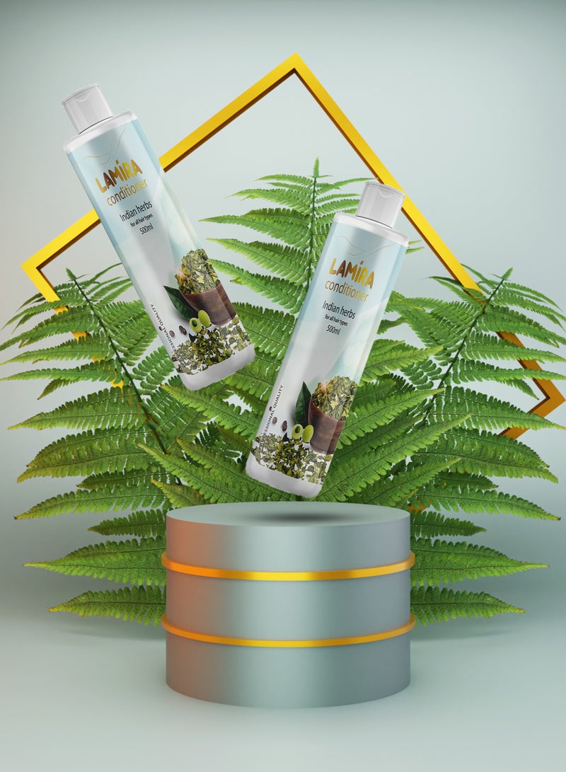 LAMIRA Lamira Conditioner with Indian Herbs 500ml – Sulfate & Paraben Free  - Image 3