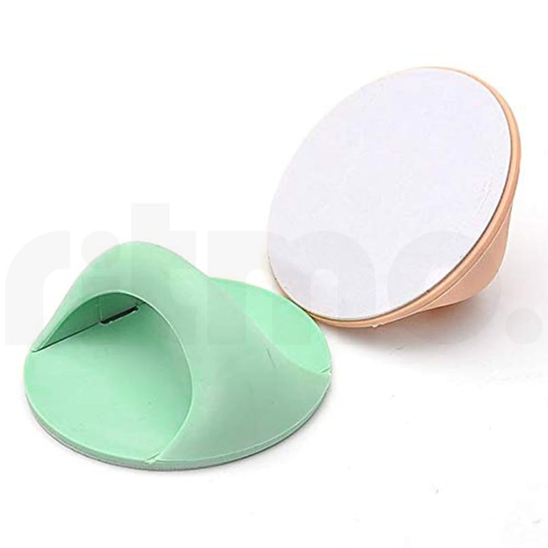 Ritmo 6 pcsRound Window Simple Adhesive Handle for Sliding Window Cabinet Kitchen Drawer Door PVC Handles - Image 3