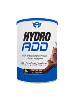 MUSCLEADD Muscle Add Hydro Add 100% Hydrolyzed Protein Fastest Absorption-14Serv Chocolate Ice Cream  - Image 1
