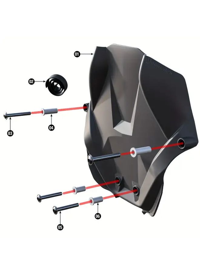 غطاء حماية أمامي لمحرك دراجة BMW R1200GS R1250GS الأسود لتحسين أداء الدراجة النارية - Image 3