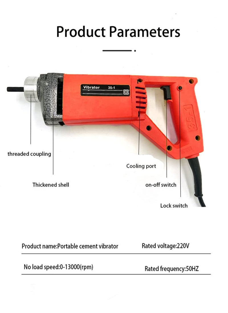 Shoppingekart concrete vibratoriron needle 15 m Machine 600 W 35mm ColorMulti  - Image 2