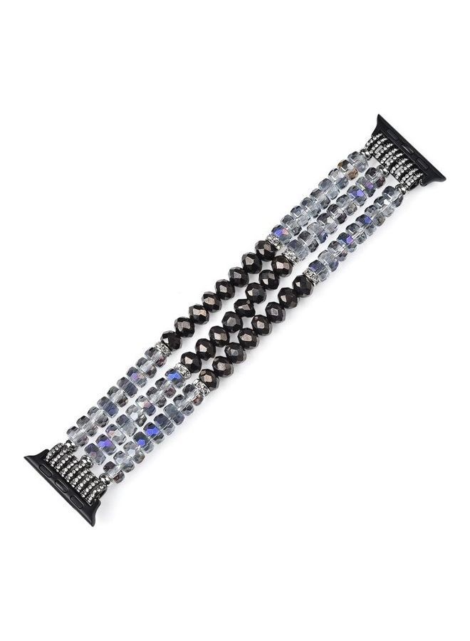 NIBEMINENT Replacement Watchband For Apple Watch Crystal Grey - Image 1