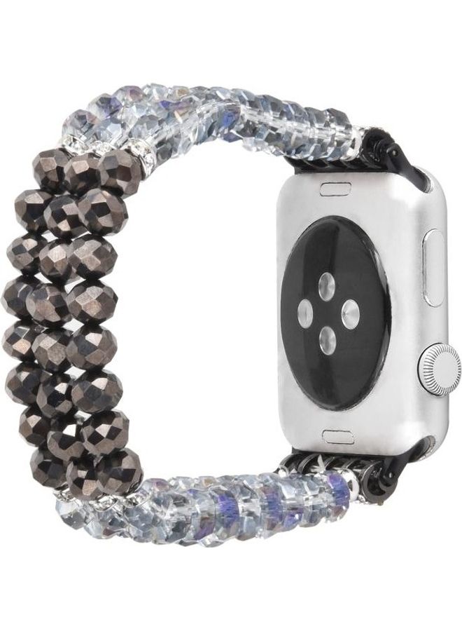 NIBEMINENT Replacement Watchband For Apple Watch Crystal Grey - Image 2