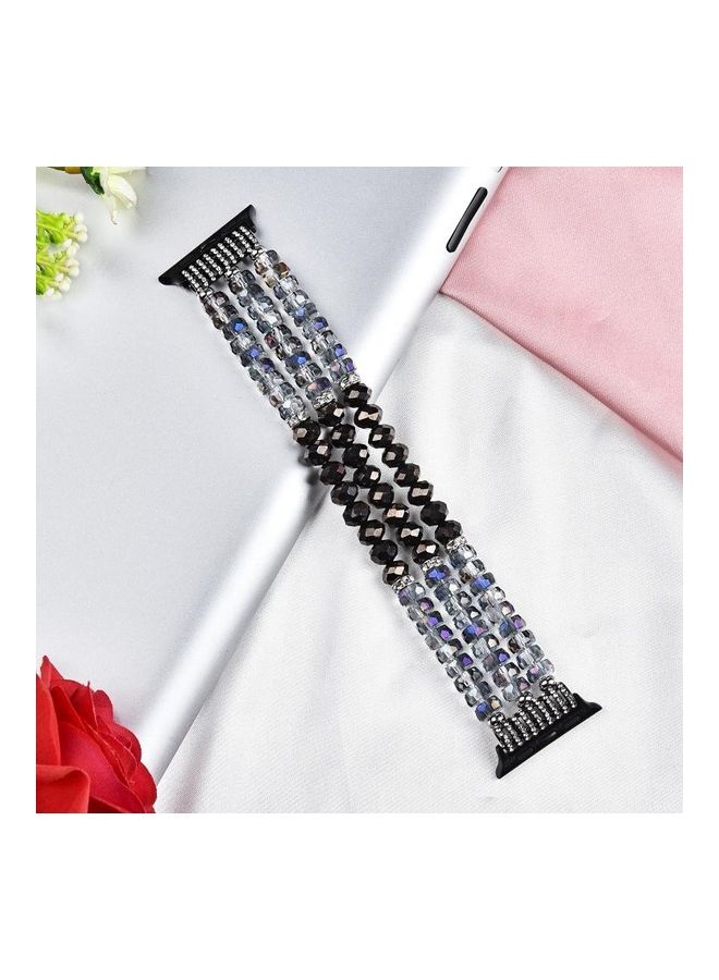 NIBEMINENT Replacement Watchband For Apple Watch Crystal Grey - Image 5