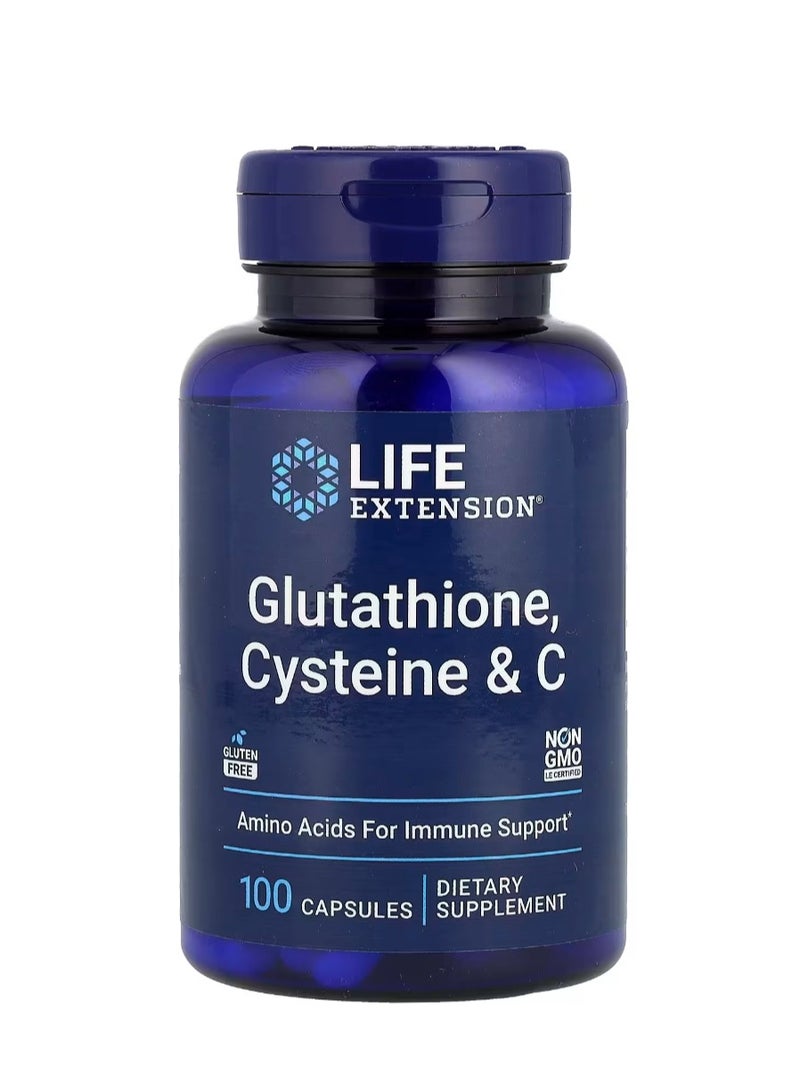Life Extension Glutathione Cysteine & C 100 Capsules - Image 1