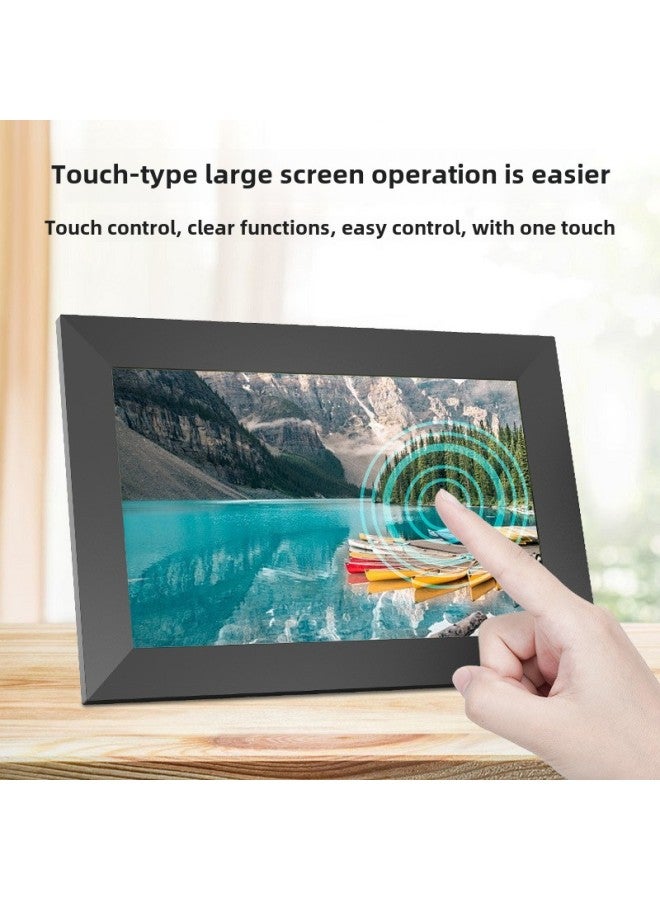 Cloud Photo Frame WiFi Digital Photo Frame APP Remote Transfer Photo Video Smart Touch Auto Loop Player-Color:【16gb】 8inch Cloud Photo Frame Black Color  - Image 2