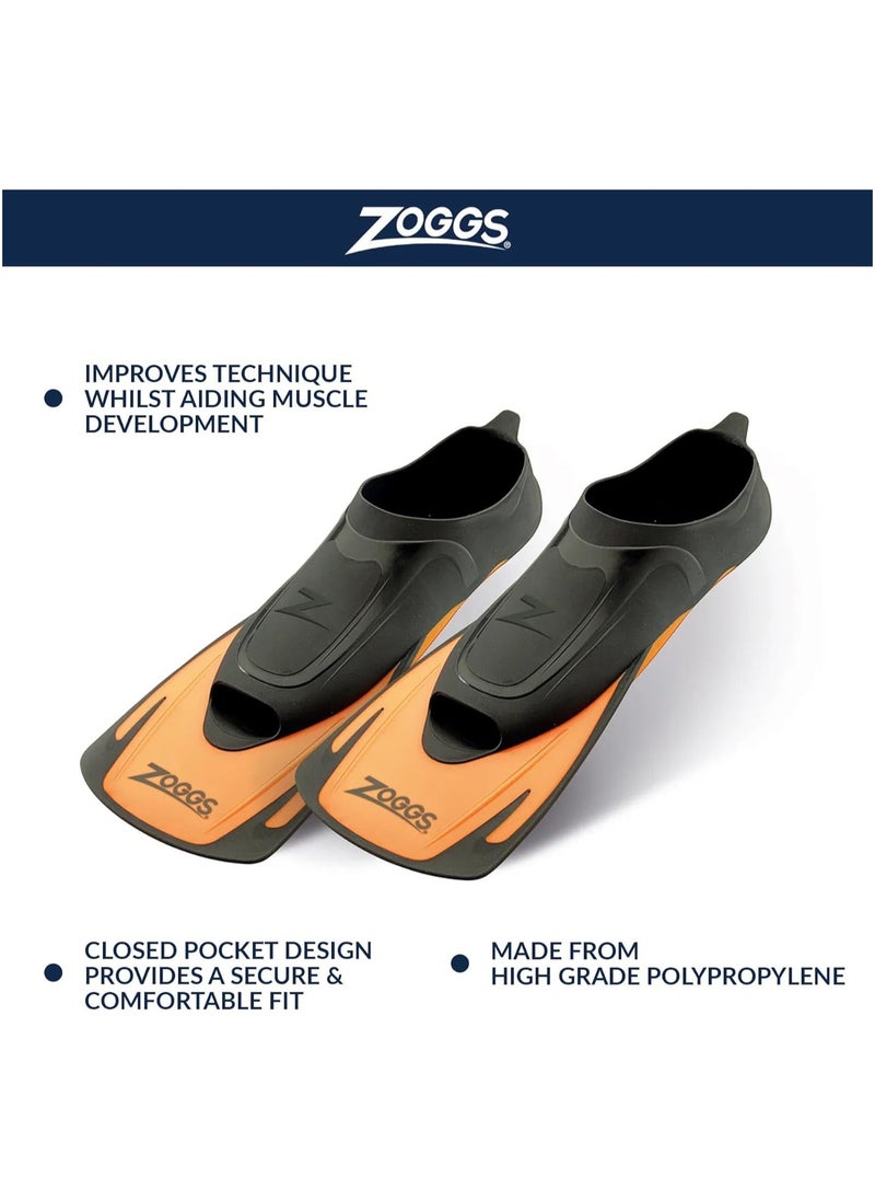 ZOGGS Zoggs Swim Energy Swimming Fins - High Grade Polypropylene, For Youth & Adults, Size 34  - Image 2