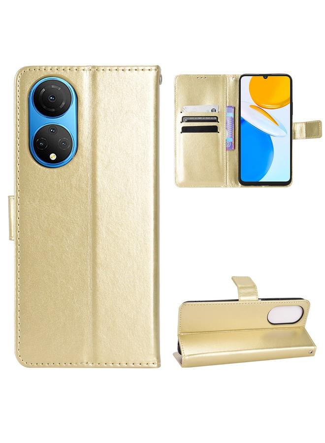 اس-توب جراب هاتف Honor X7 من الجلد بتصميم حصان كريزي ريترو - Image 1