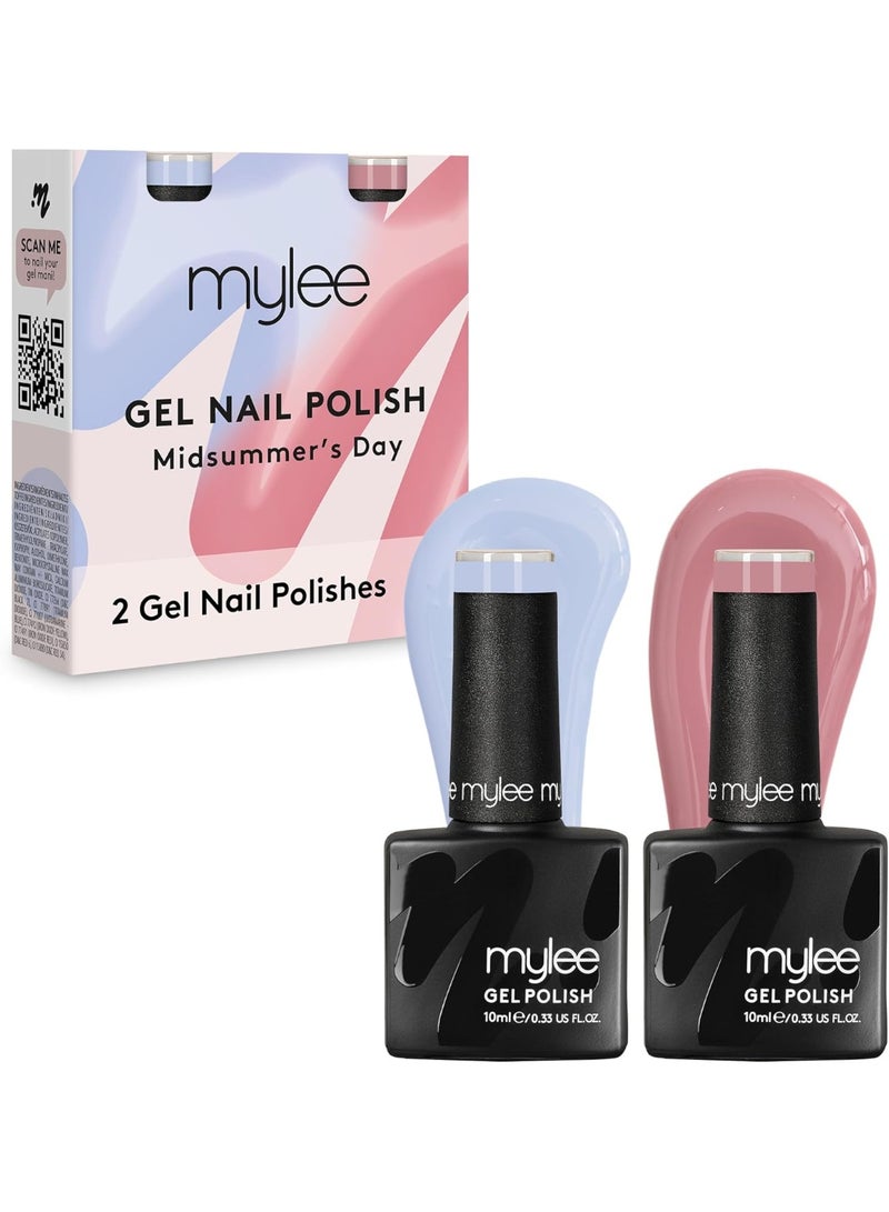 مايلي مجموعة طلاء أظافر جل ثنائية الألوان 2 × 10 مل من  للاستخدام الاحترافي في الصالون والمنزل تدوم طويلاً وسهلة الاستخدام - Image 4