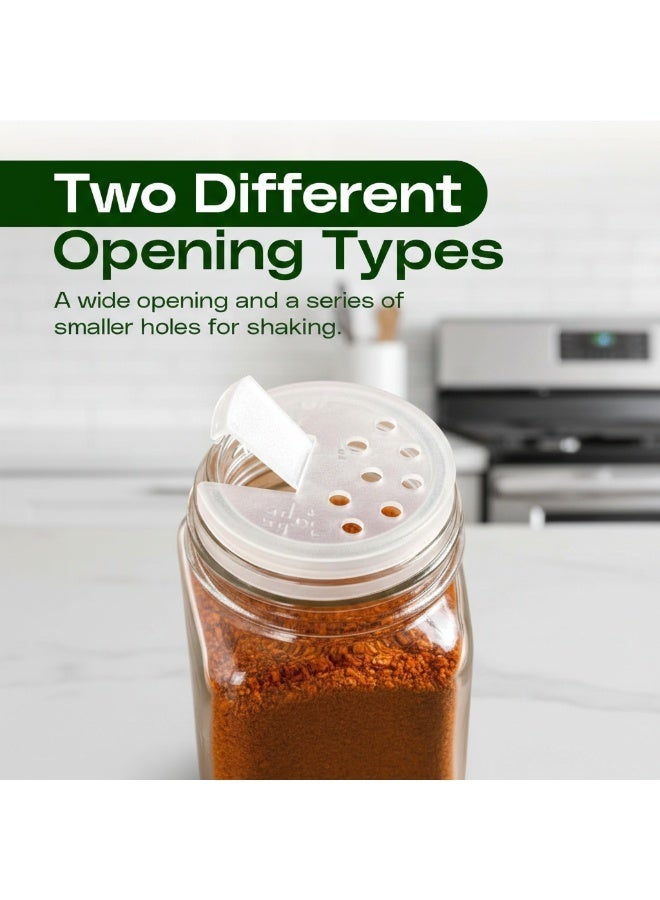 "Symmetry Series" Glass Spice Jars – Set of 12 with Sustainable Bamboo Lids & Spice Labels - Image 2