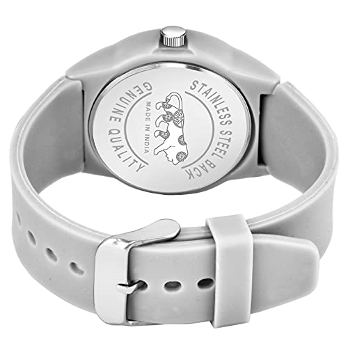 Acnos Grey Colors PU Strap Analog Watch for Women - Grey Strap - Image 3