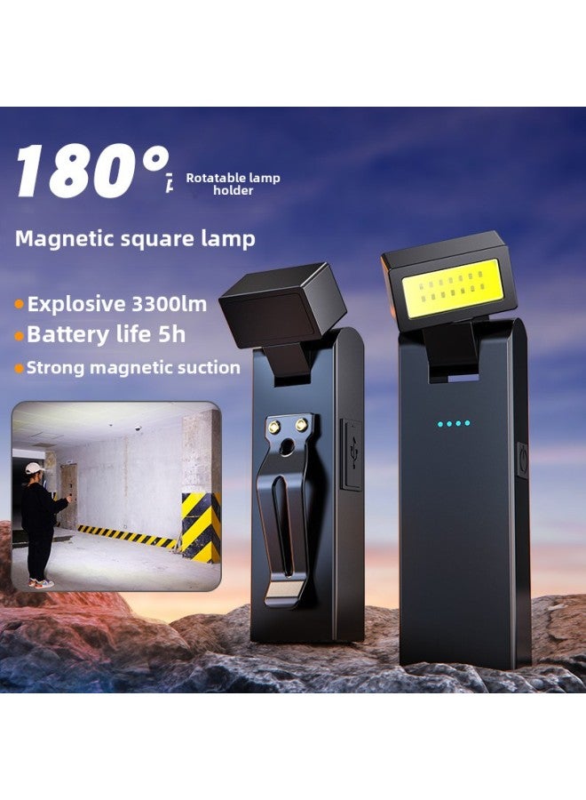 Auto Repair Work Light Super Bright Multi-light Source Charging Strong Light Lighting Flashlight Magnetic Emergency Anti-fall Auto Repair Light-Product Specifications:Magnetic Universal Light - Image 1