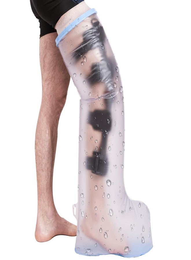 Sleek Ideas Waterproof Cast Covers for Shower Leg - Extra-Large Cast Protector for Adult with Non-Slip Bottom，Reusable Sleeve, Wound Cover For Bandage, Knee Brace, Foot Boot Shower & Swimming After Surgery - Image 1