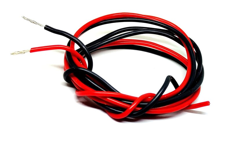 INVENTO 15mtr 18 AWG 075 sqmm High Durability 20A Tinned Copper Silicone Wire Flexible Red Black Cable 24mm Dia High Temperature for DIY - Image 1