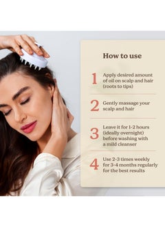 Life & Pursuits Life & Pursuits Bhringraj Hair Growth Oil 3.4 Fl Oz, Natural Ayurveda Scalp Therapy For Men & Women| Rosemary, Amla, Hibiscus, Tea Tree & Coconut| Reduces Itchiness & Dryness| Nourishes Damaged Hair  - Image 4