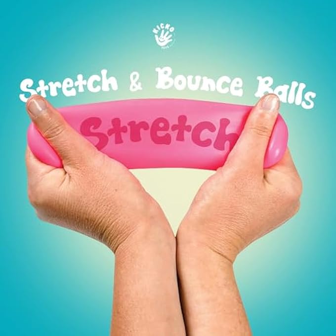 Kicko Sensory Squeeze Balls - 4 Pack - 2 Inch - Colorful Soft Stretchy Stress Balls - Assorted Novelty and Gag Toys, Party Favors, Bag Stuffers, Gift Ideas, Fidget Toys, Stress Relievers - Image 4