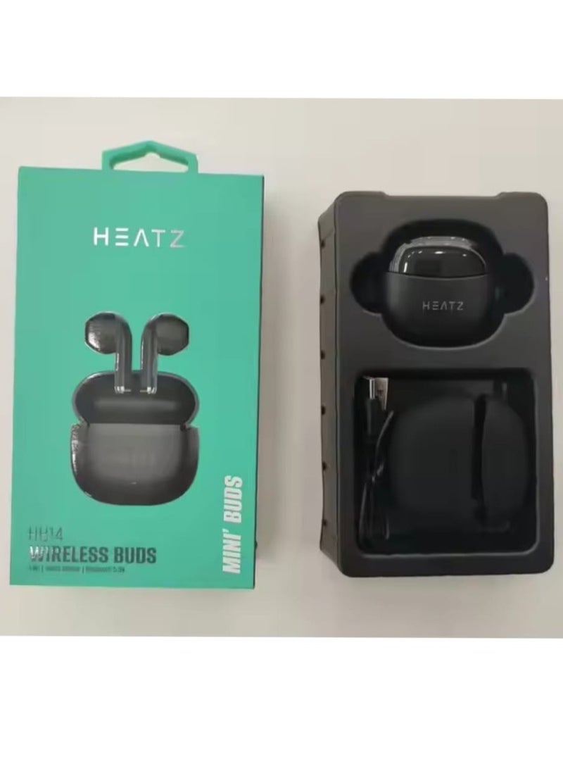 HEATZ HB14 Touch Sensor TWS Bluetooth Headphones ENC True Wireless Bt 5.3 HIFI Stereo Mode Non-Noise Cancelling Earphones & Headphones - Image 4