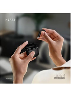 HEATZ HB14 Touch Sensor TWS Bluetooth Headphones ENC True Wireless Bt 5.3 HIFI Stereo Mode Non-Noise Cancelling Earphones & Headphones  - Image 5