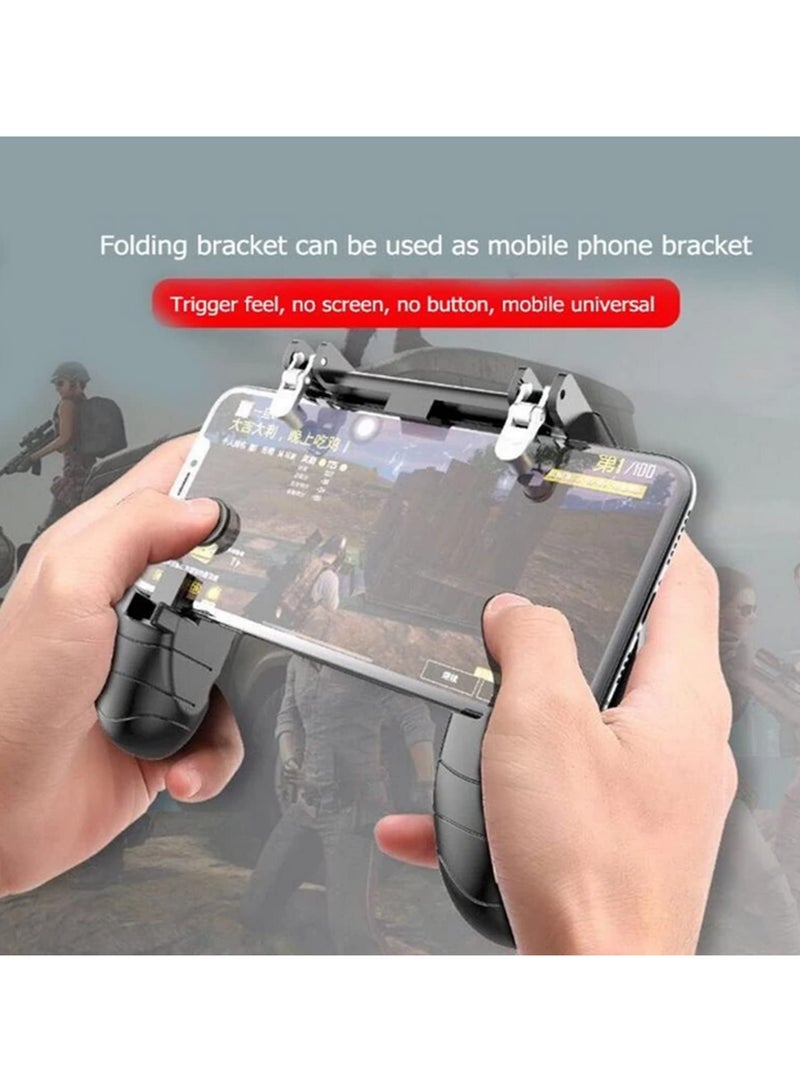 K11 Wireless Bluetooth Gamepad Joystick Remote Control Controller with L1R1 Fire Shooter Buttons for IOS Android PUBG Mobile Game Handle Support Dual Vibration and Ergonomic Design  - Image 4