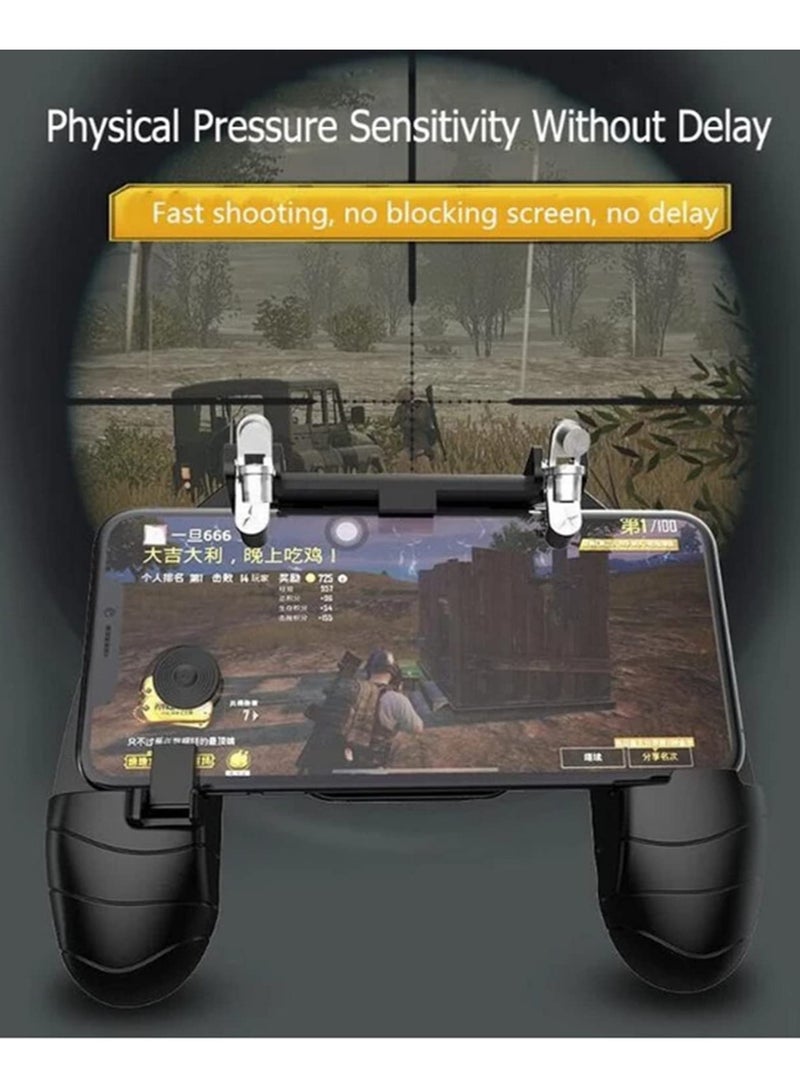 K11 Wireless Bluetooth Gamepad Joystick Remote Control Controller with L1R1 Fire Shooter Buttons for IOS Android PUBG Mobile Game Handle Support Dual Vibration and Ergonomic Design  - Image 3